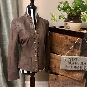 Victoria’s Secret Leather Jacket Brown Small Coat